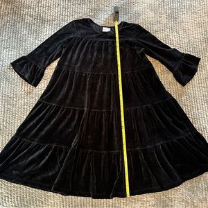 Black velvet Hanna Andersson dress. 150